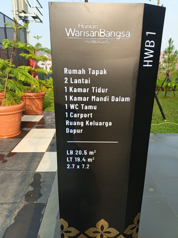 rumah murah 98 juta DP 2,4 juta di cikampek - purwakarta di Hunian Warisan Bangsa type HWB1