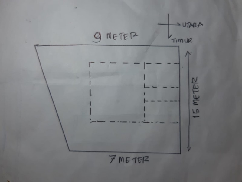 Hunian hadap timur view taman club house