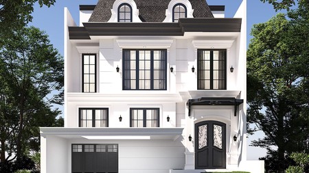 Dijual Rumah Baru Pakuwon Indah New Modern American Style ATTIC ROFTOP - Surabaya Barat 