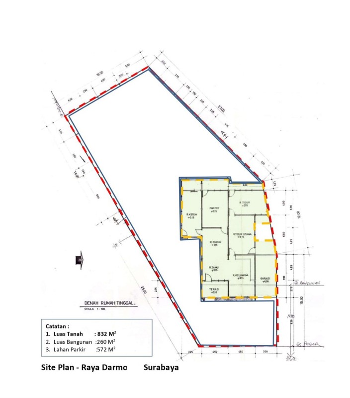 Dijual / Disewakan 832 m2 Rumah Raya Darmo - Dr. Soetomo - Tegalsari - Hadap Nol Jalan Raya Kembar Komersial Surabaya Pusat Kota - Tidak Cagar Budaya - Parkiran Masuk 20 Mobil Luas - Surat SHM - Dekat