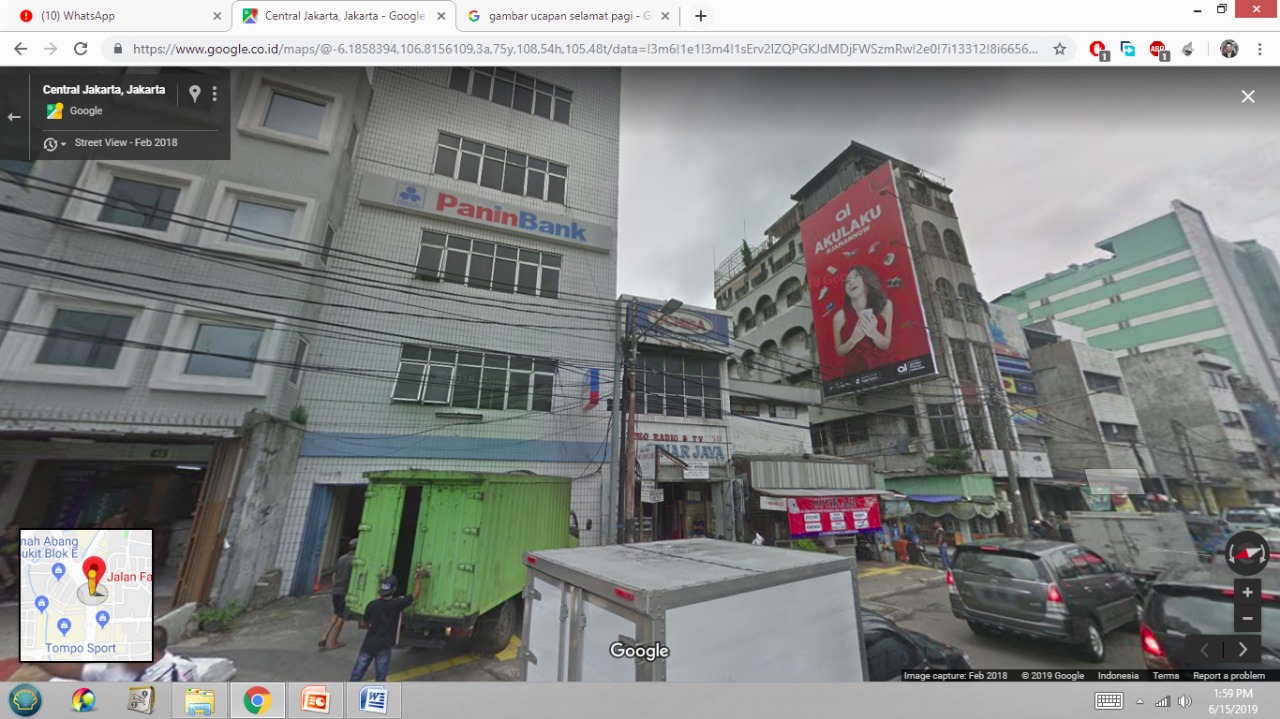 Dijual Ruko Tanah Abang Jl Fachrudin  