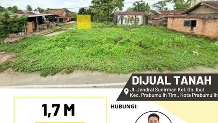 Dijual Tanah Tengah Kota