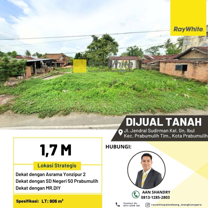 Dijual Tanah Tengah Kota