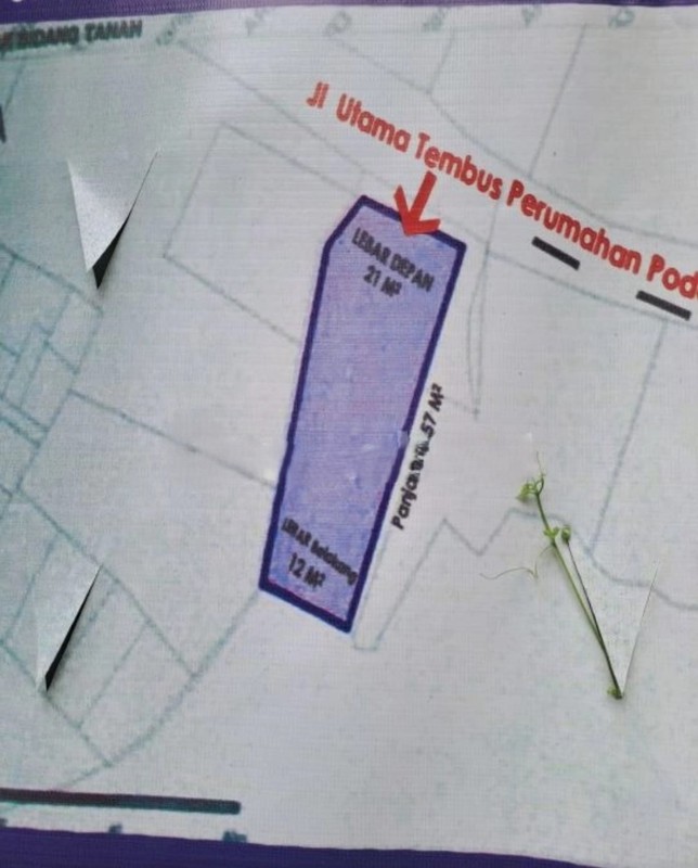 Tanah Strategis di Cimanggis, Depok - Luas 1.032 m²