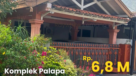 Rumah Siap Huni 6 Kamar Komplek Palapa Pasar Minggu Hanya 2 Km ke KRL Pasar Minggu Baru