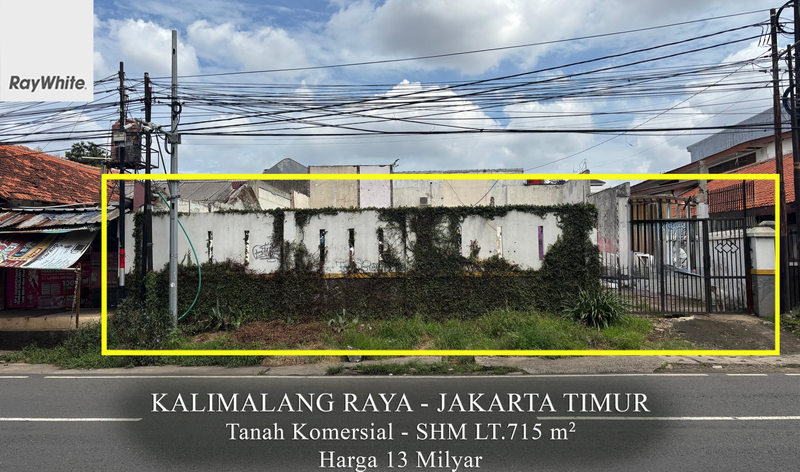 FOR SALE Tanah Komersial Kalimalang Raya Cipinang Jakarta Timur