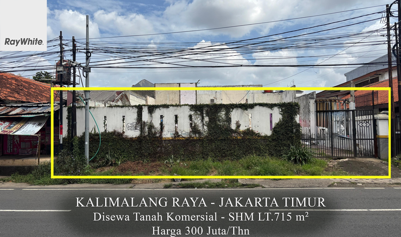 FOR RENT Tanah Komersial K2 Kalimalang Cipinang Bisa Untuk Bisnis dan Restoran Jakarta Timur