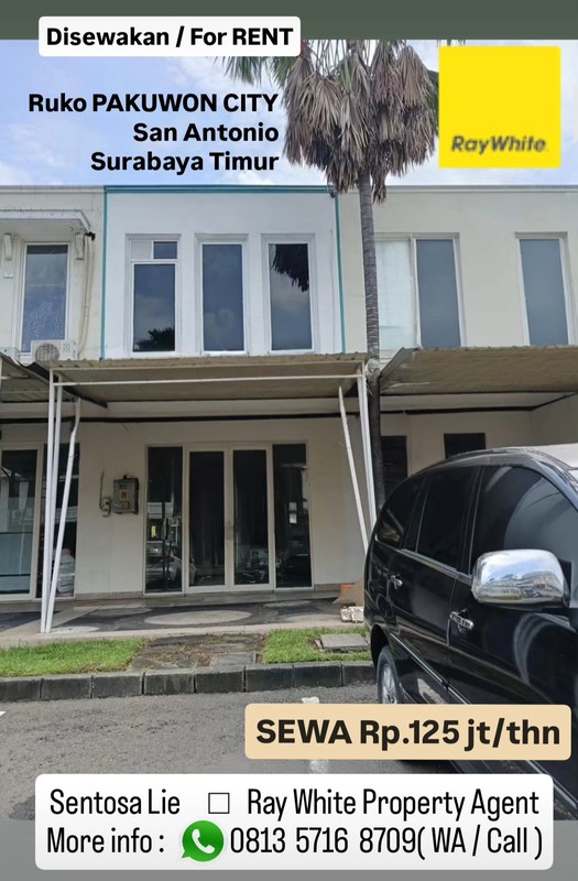 Disewakan Ruko San Antonio Pakuwon City Dekat Xin Zhong, Pakuwon City Mall