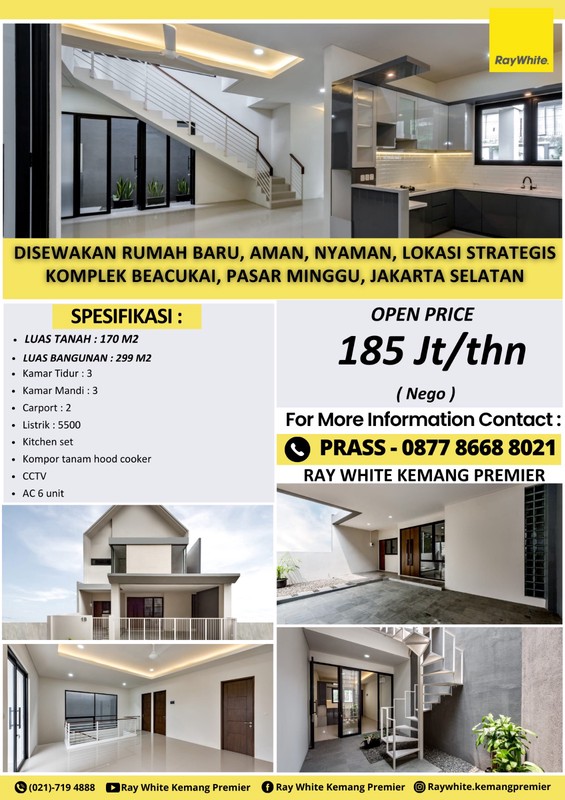 DISEWAKAN RUMAH BARU