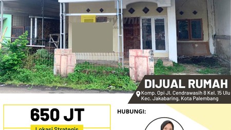rumah jual dekat opi mall jakabaring palembang