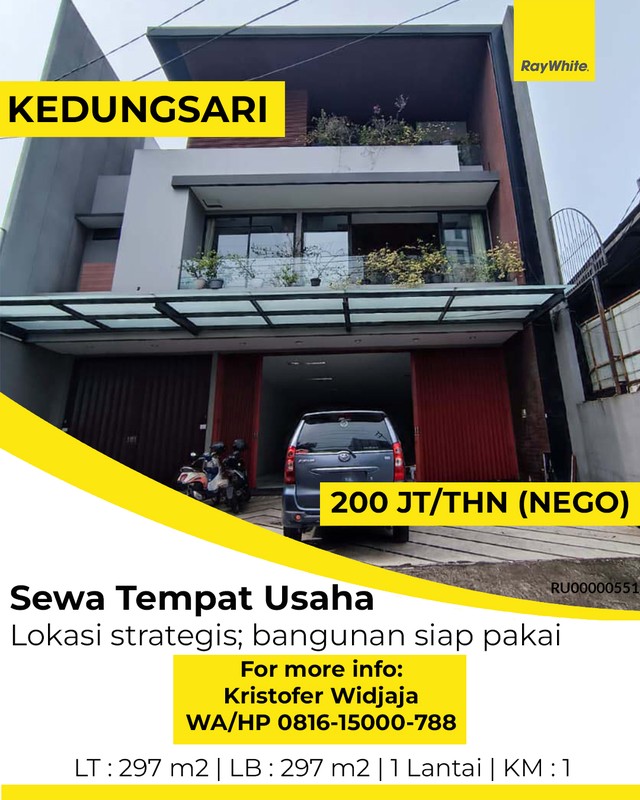 Tempat Usaha Disewakan di Kawasan Komersial Tegalsari Surabaya Pusat