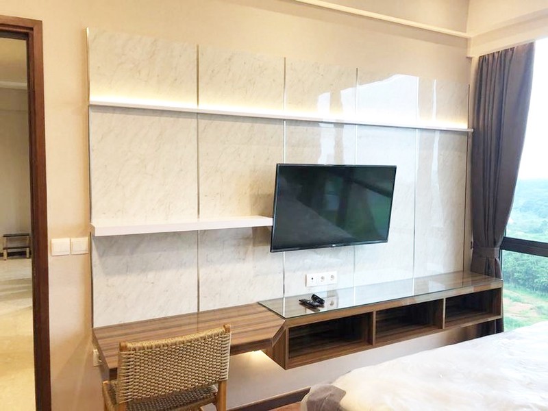 Disewa apartemen strategis tengah kota siap huni furnish tinggal bawa koper marigold tower 2 nava park bsd city tangerang selatan banten