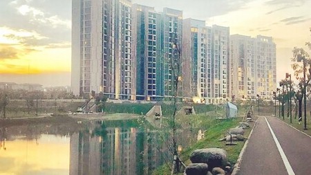 Disewa apartemen strategis tengah kota siap huni furnish tinggal bawa koper marigold tower 2 nava park bsd city tangerang selatan banten