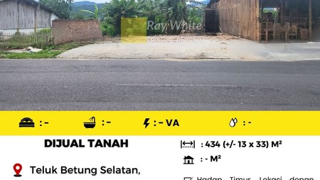 tanah murah teluk betung selatan