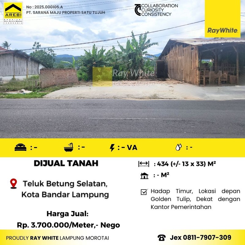 tanah murah teluk betung selatan