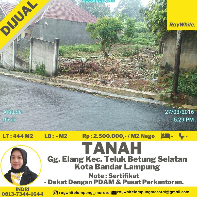 tanah murah teluk betung selatan