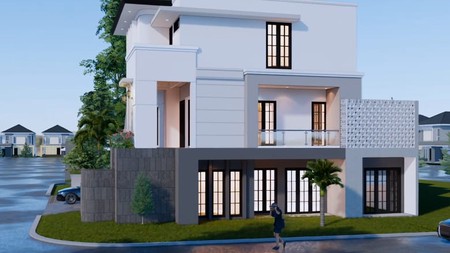 Dijual cepat rumah design interior strategis lokasi depan taman di the eminent cluster ingenia bsd city tangerang selatan banten