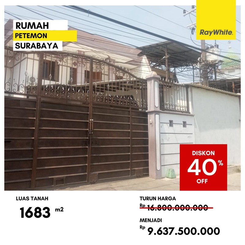 Dijual Rumah Pusat Kota di Jl Petemon Surabaya