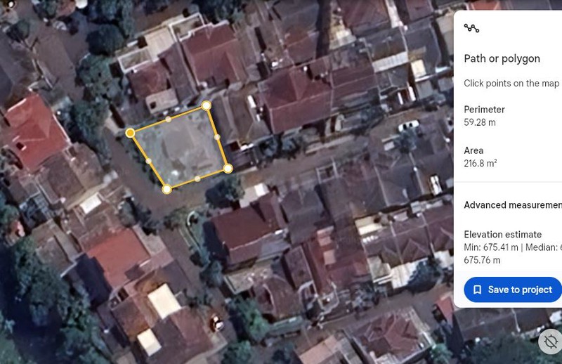 Rumah Hoek Hitung Tanah di Pratista Antapani