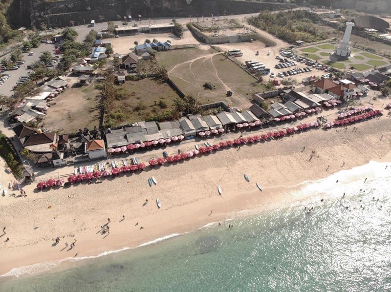 For Sale Freehold land 4.800 sqm2  beach front with white sand and crystal-clear water Pandawa beach  - Bali