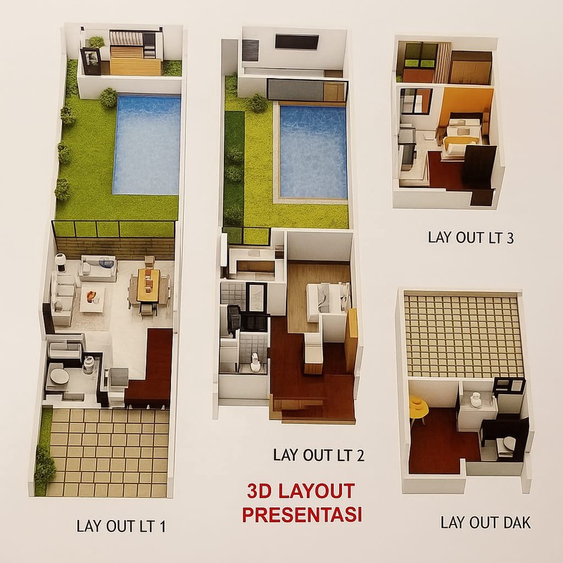  Brand New House  Kota Wisata Cibubur  Private Pool & Lift  