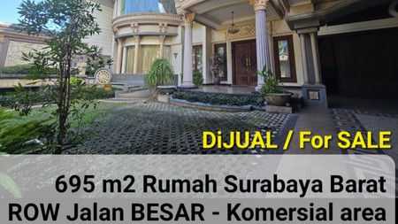 Dijual 695 m2 Rumah Raya Bintang Diponggo - Row Jalan Raya Besar - Komersial Cocok Buat Usaha Dekat Ciputra World Mall, Shangrila Hotel, Akses Tol , Rs Mayapada