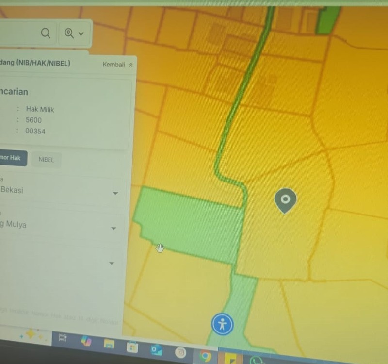 TANAH SIAP BANGUN DI ZONA KUNING DI BOJONG MANGU KARANG MULYA KABUPATEN BEKASI DEKAT PINTU TOLL JAPEK 2 DAN GIIC