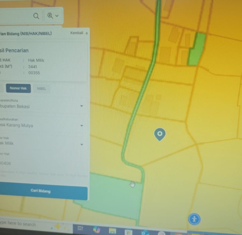 TANAH SIAP BANGUN DI ZONA KUNING DI BOJONG MANGU KARANG MULYA KABUPATEN BEKASI DEKAT PINTU TOLL JAPEK 2 DAN GIIC