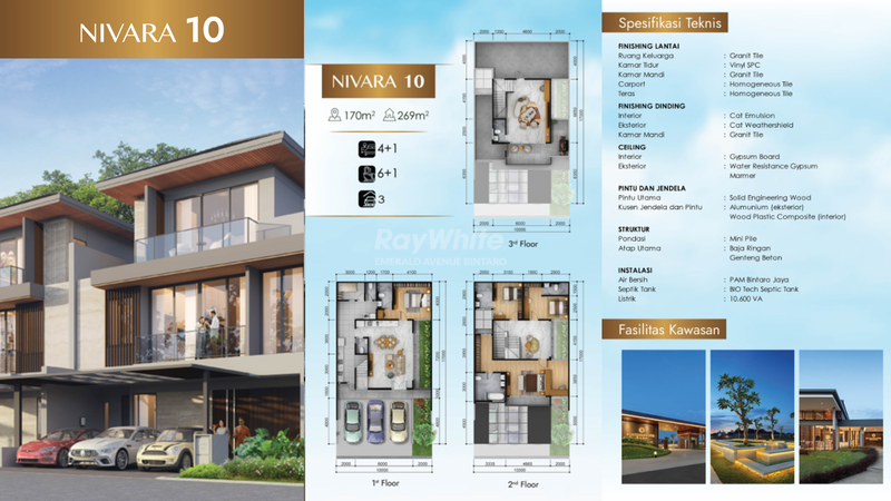 Rumah Baru 3 Lantai di Nivara Dharmawangsa - Semua Kamar Ensuite