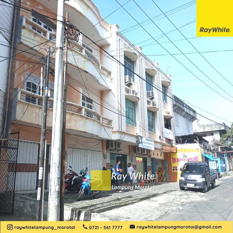 Disewakan Ruko 3 Lantai di Tanjung Karang Pusat, Bandar Lampung