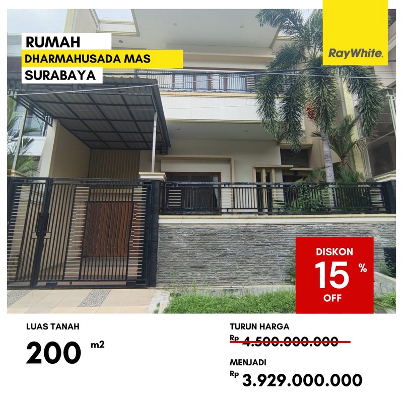 Dijual Rumah di Dharmahusada Mas Surabaya