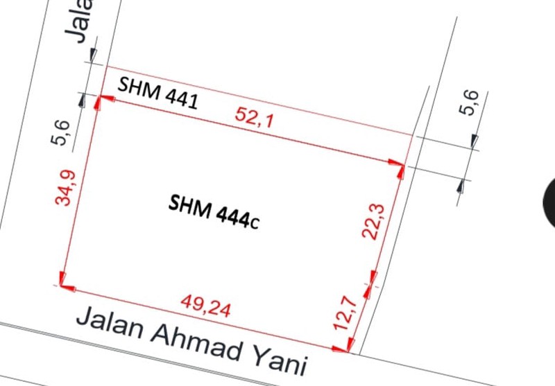 Dijual 1800 m2 Tanah Hook Komersial area di Alun - Alun Bangil Pasuruan Jawa Timur - Jalan Ahmad Yani - Cocok Buat Segala Usaha - Strategis Row Jalan Besar - SHM