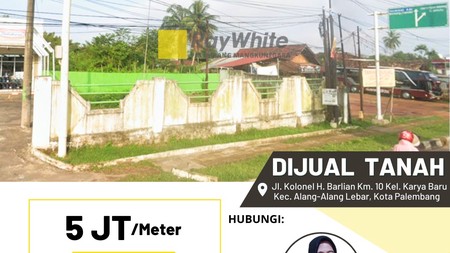 Di jual tanah di pimggir jalan cocok buat bisnis