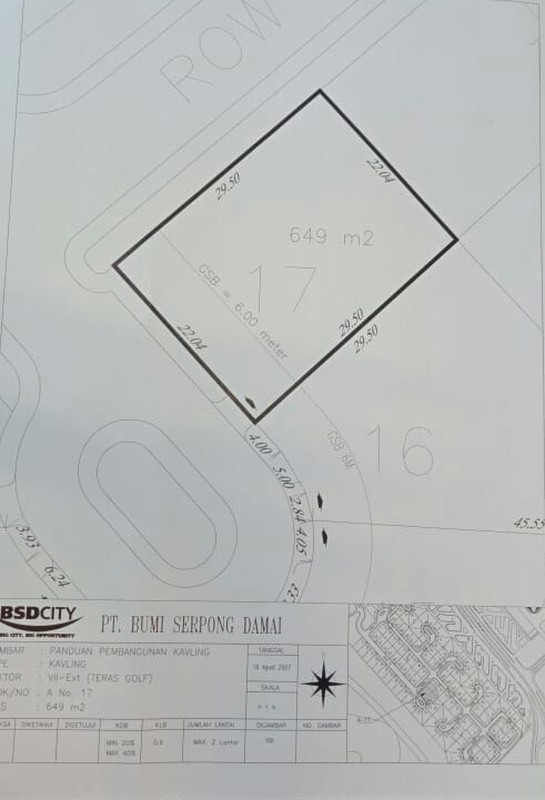  DIJUAL CEPAT - KAVLING PREMIUM HOOK TERACCE BSD TANGERANG 