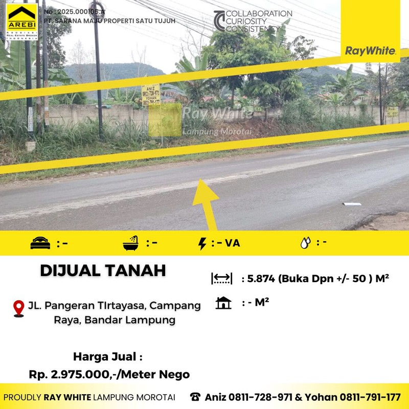 tanah murah pinggir jalan tirtayasa