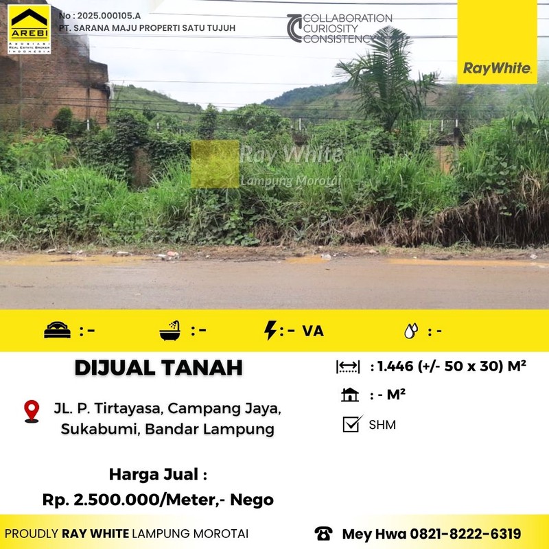 tanah murah pinggir jalan tirtayasa