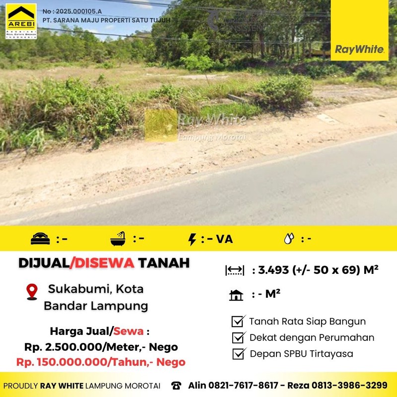 tanah murah pinggir jalan tirtayasa