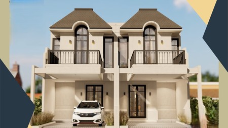 Hunian dengan design modern di Komplek Deplu Pondok betung 