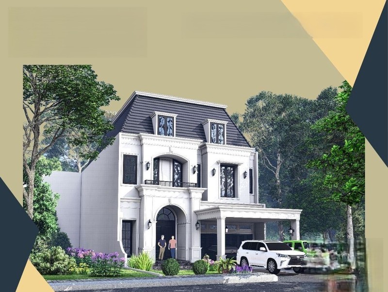 Rumah mewah dengan design American clasik di Puri Bintaro 