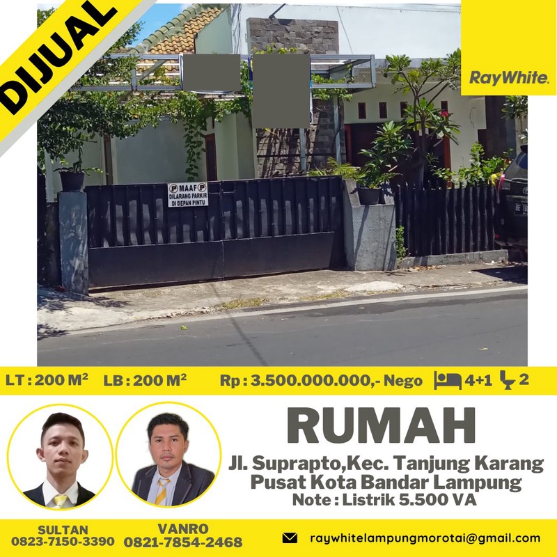 rumah murah pahoman tanjung karang pusat