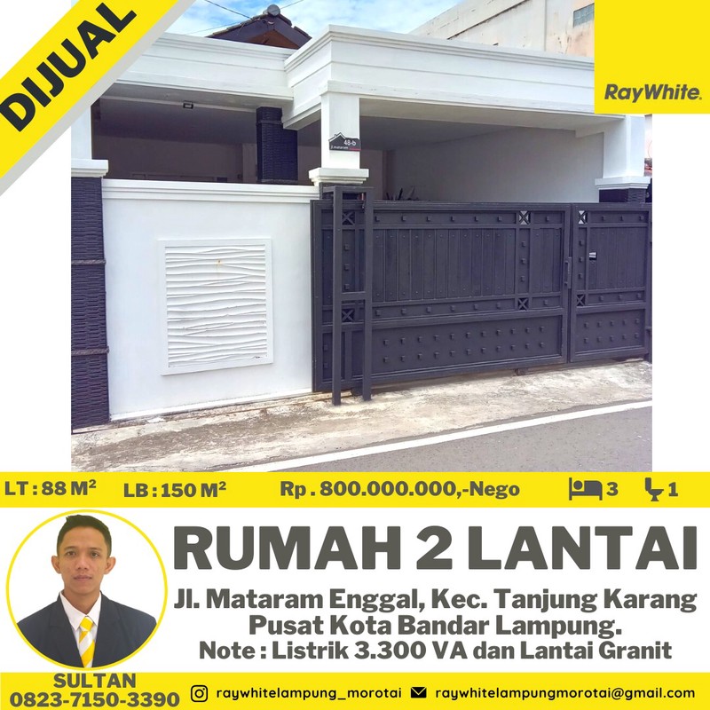 rumah murah pahoman tanjung karang pusat