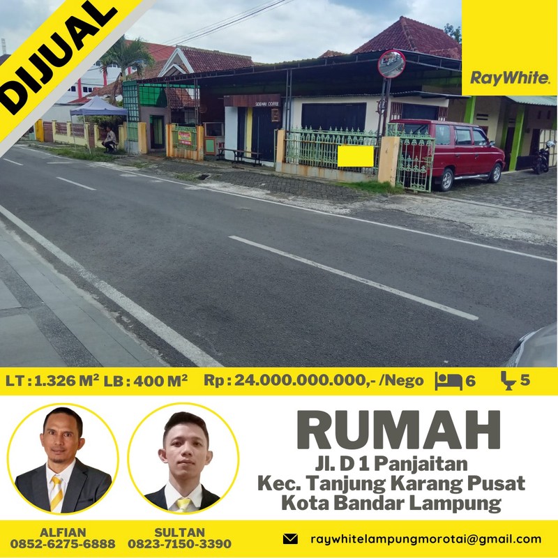 rumah murah pahoman tanjung karang pusat