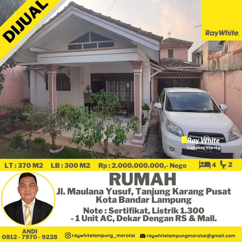 rumah murah pahoman tanjung karang pusat