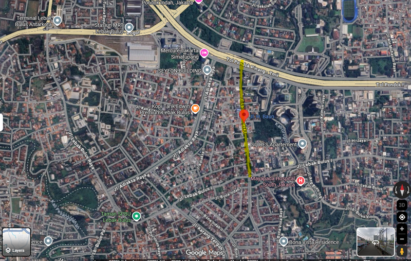 Kavling Pinggir Jalan 313 m2 Lebak Bulus, Dekat MRT & Tol - Peluang Bisnis