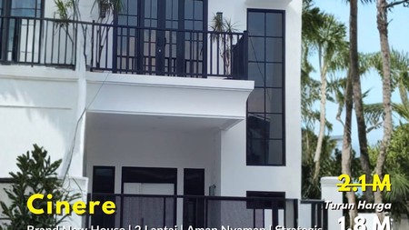 Rumah Brand New Cinere 2 Lantai Carport  2 Mobil