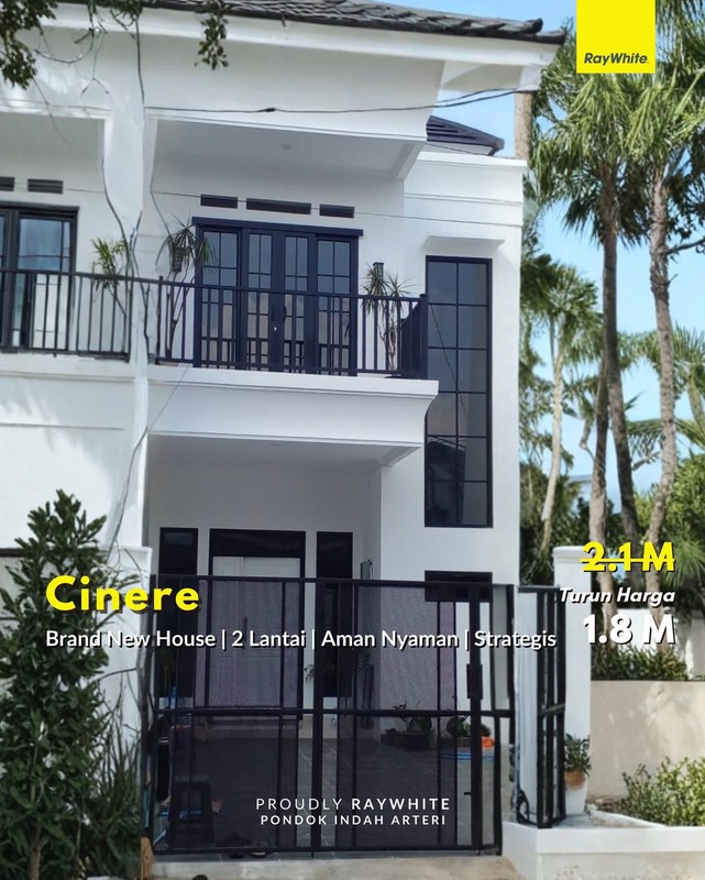 Rumah Brand New Cinere 2 Lantai Carport  2 Mobil