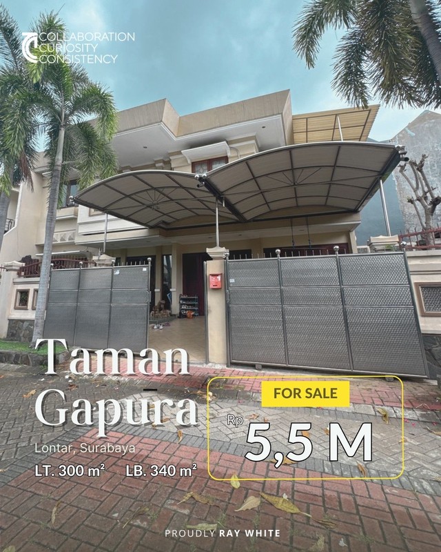 jual rumah mewah + Pool, selangkah dari G Walk Citraland Surabaya