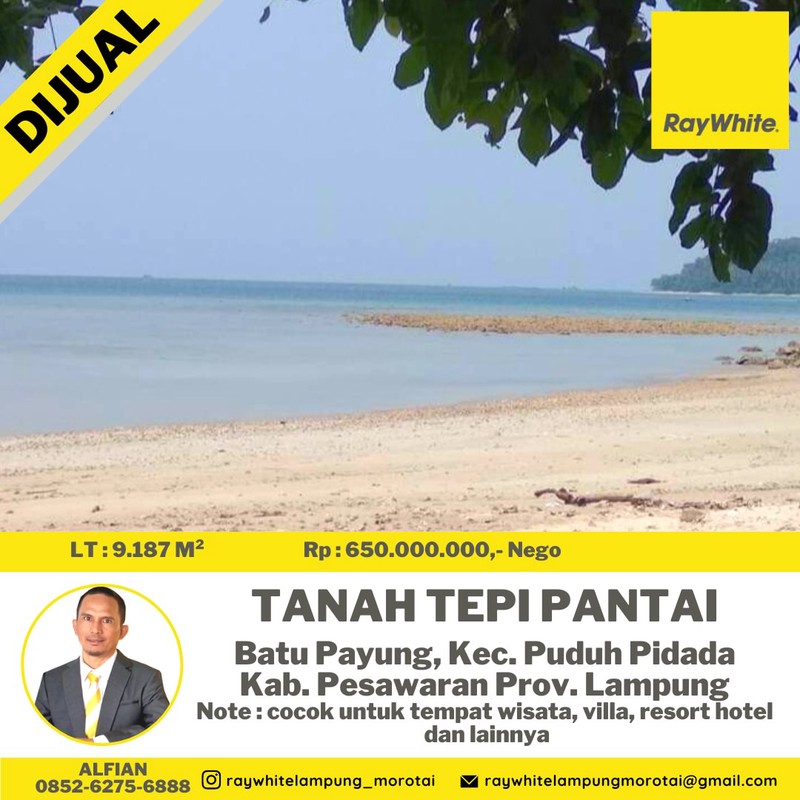 jual tanah pantai murah