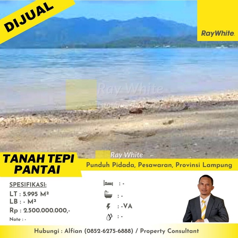 dijual tanah pantai murah