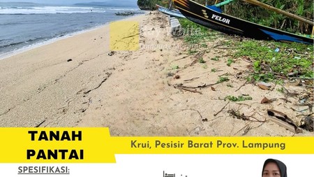 tanah pantai murah krui lampung barat
